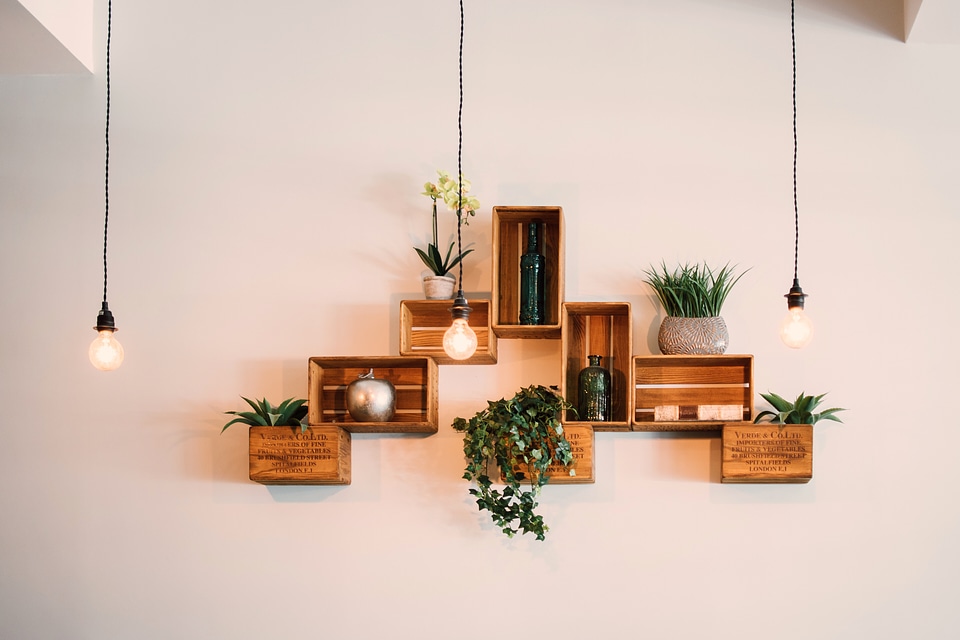 Rustic Shelves Lights photo