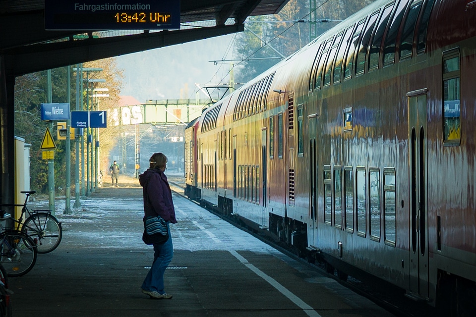 Waiting Train Station