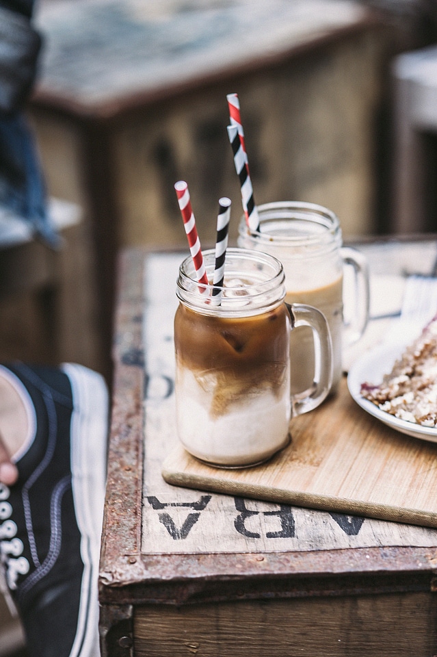 Rustic Wood Coffee Milk