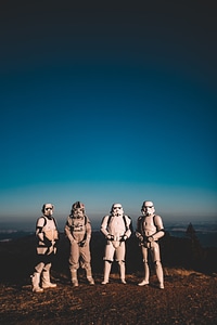 Star Wars Stormtrooper Costume Blue Sky