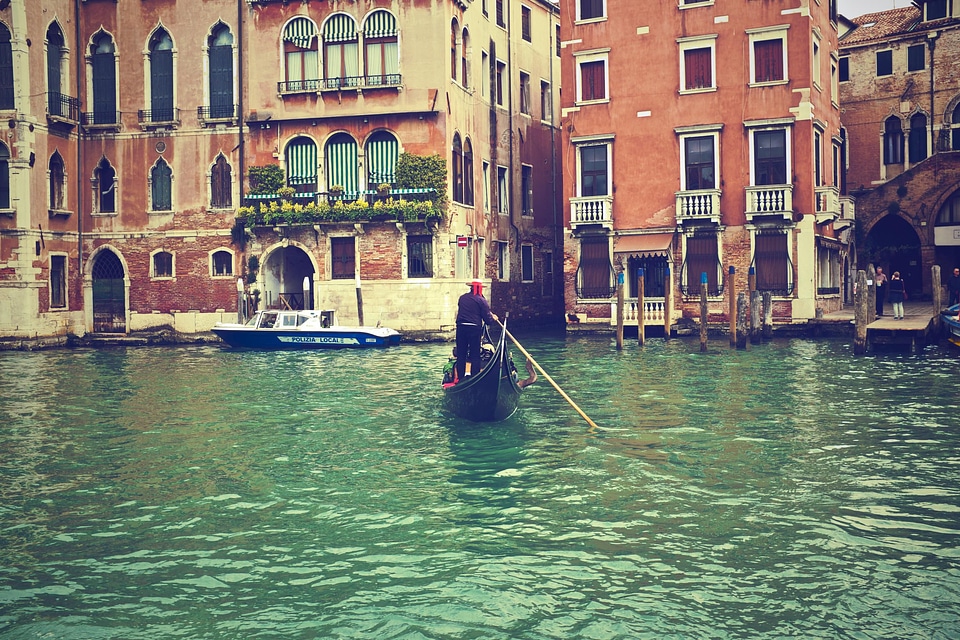 Gondola Venice Italy Water Sea Boat photo