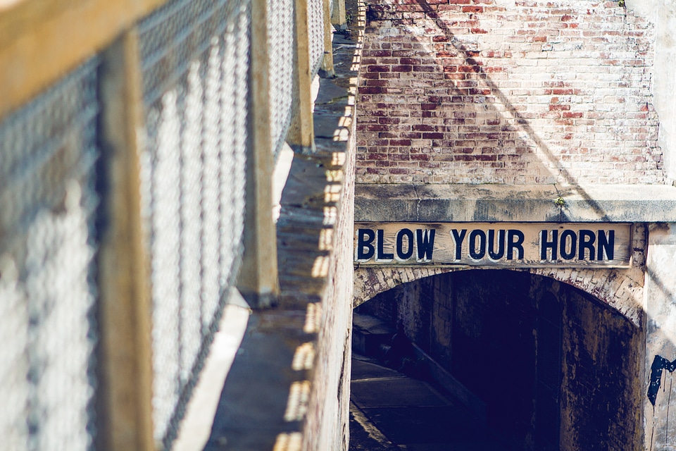 Blow You Horn Sign