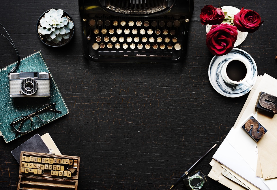 Vintage Desk Typewriter Glasses