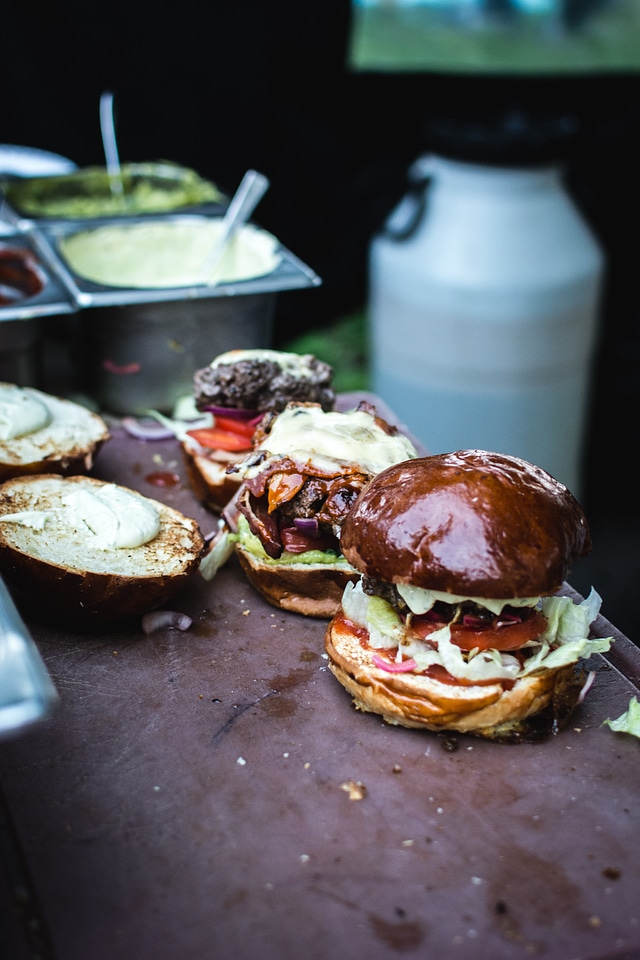 Preparing Burger Restaurant