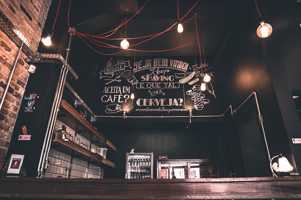 Bar Coffee Beer Sign