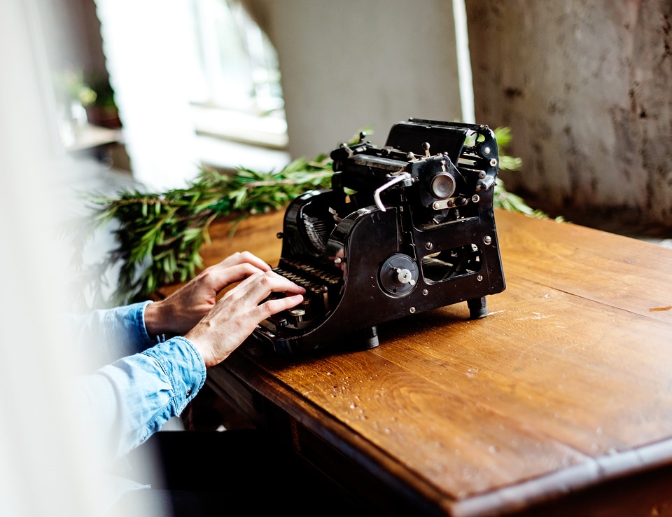 Typing Vintage Typewriter