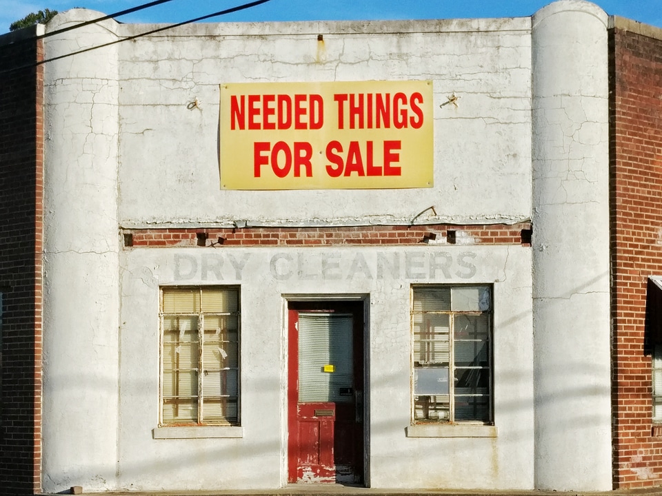 Need Things For Sale Sign