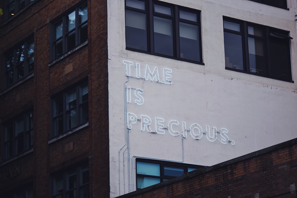 Time Is Precious Neon Sign