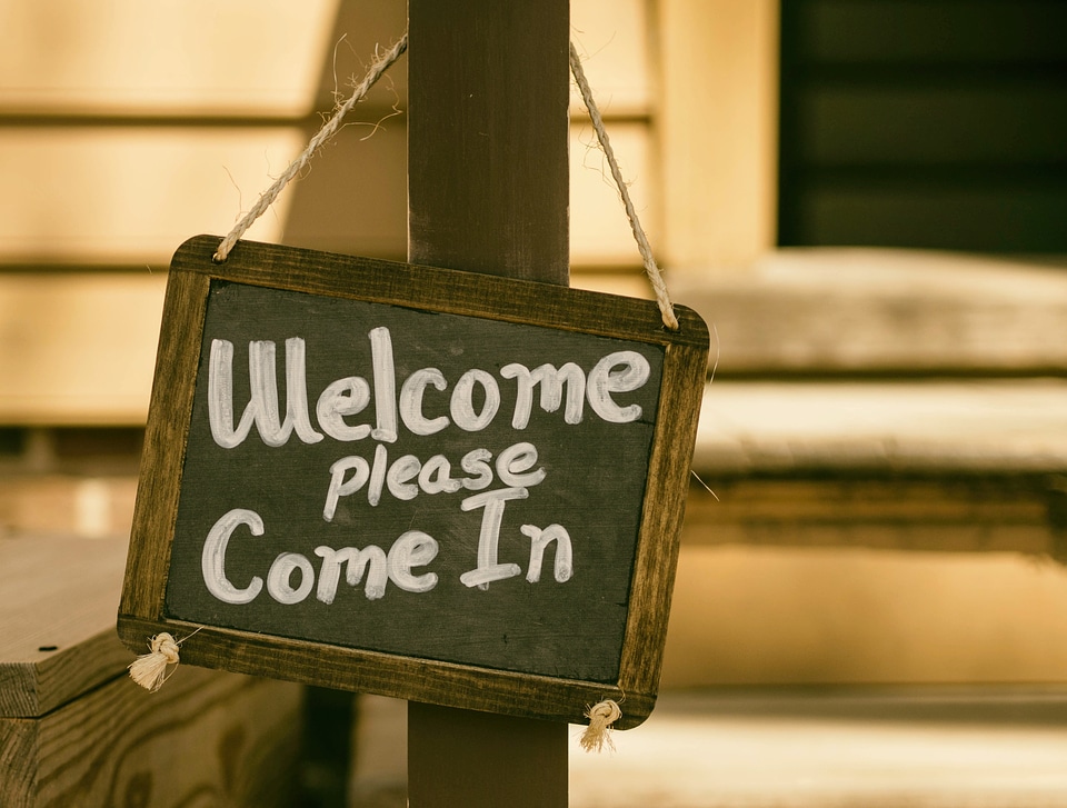 Welcome Street Sign