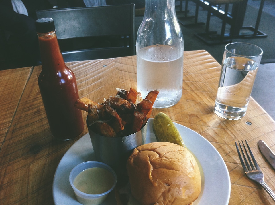 Plate meal restaurant