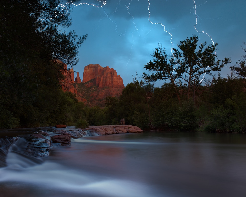 Sedona Arizona Lake Lightning