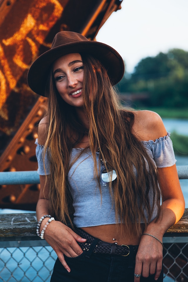 Stylish Woman Smiling