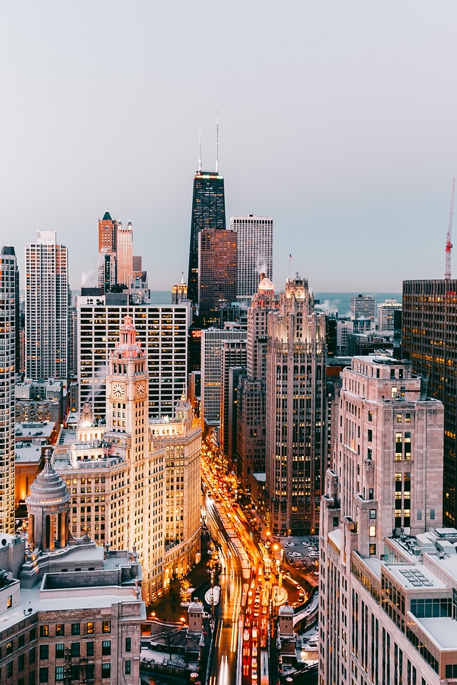 City Landscape At Night photo