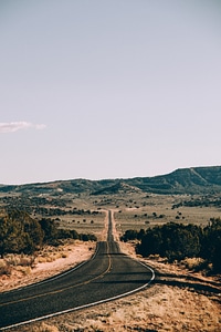 Long Highway In Arizona Desert photo