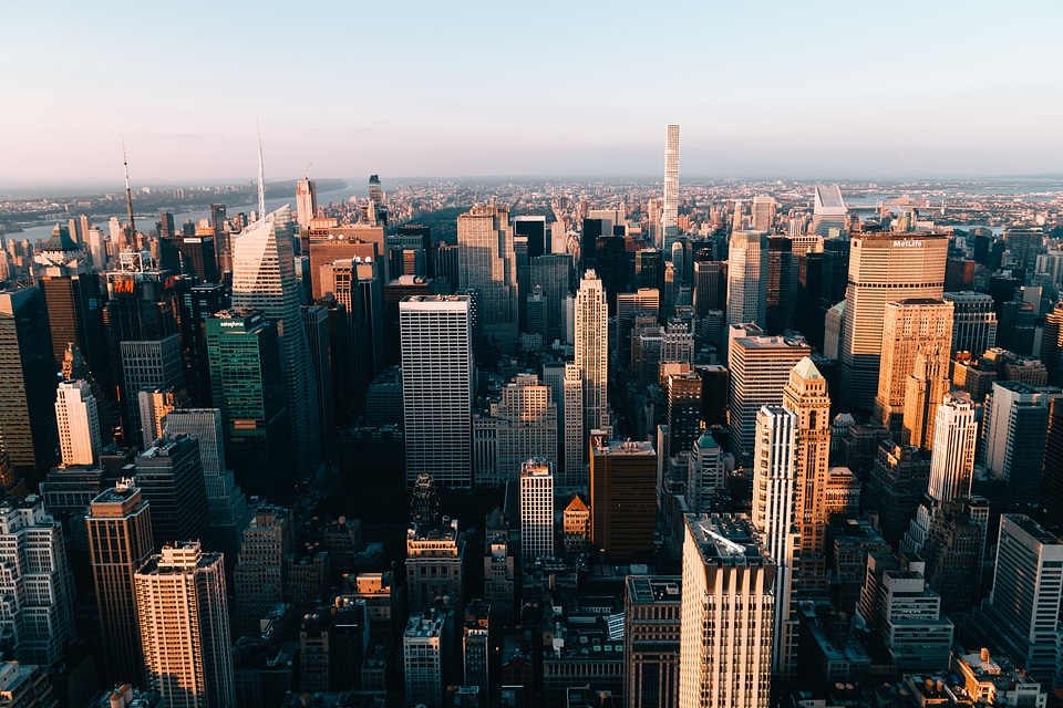 Towering New York Building From Above photo