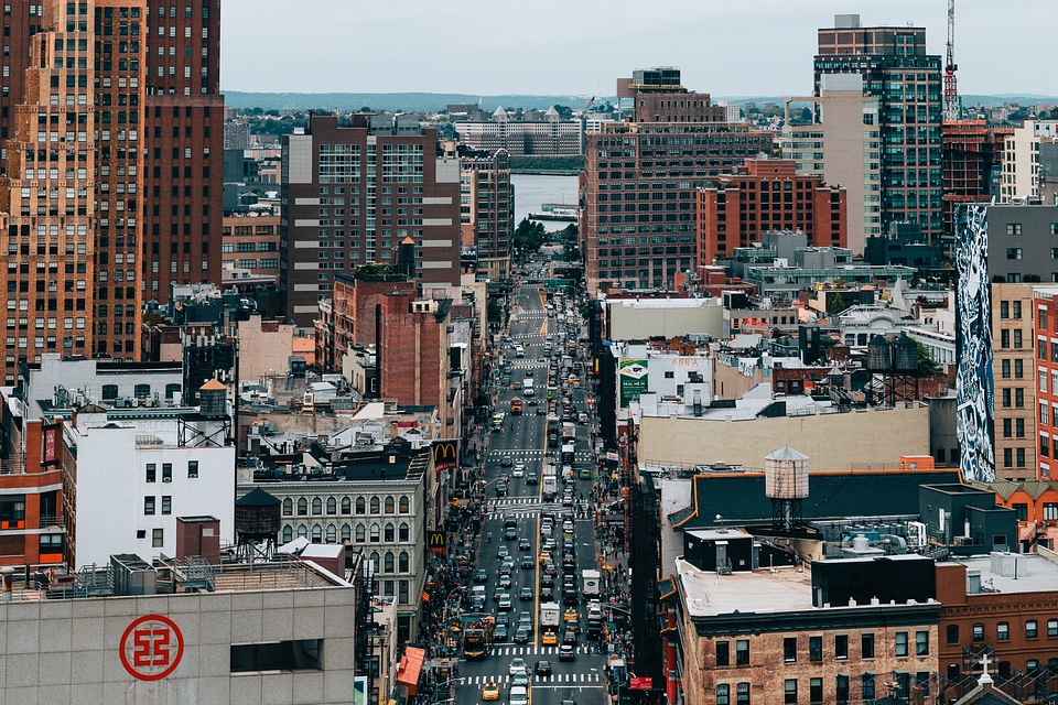 Urban Buildings With Traffic photo