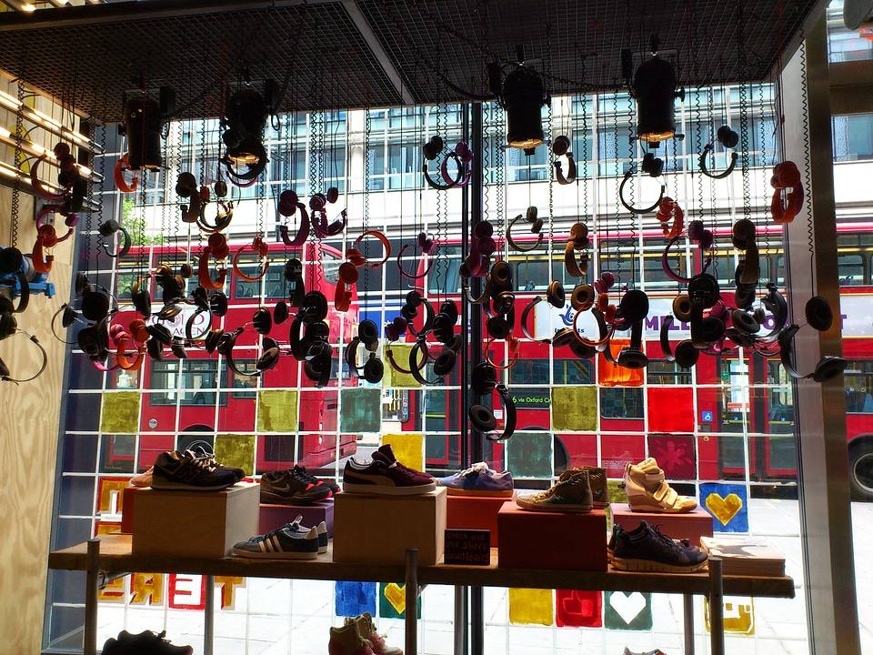 Window colorful shop