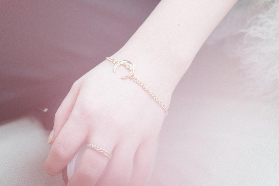 Woman's Hand With Charm Bracelet