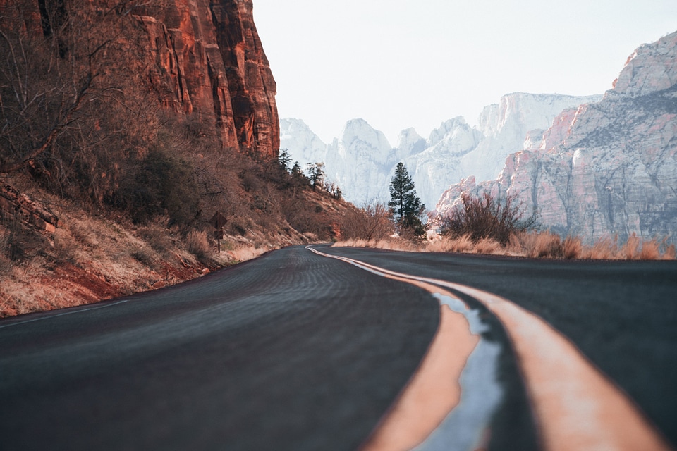 Paved Highway In Usa