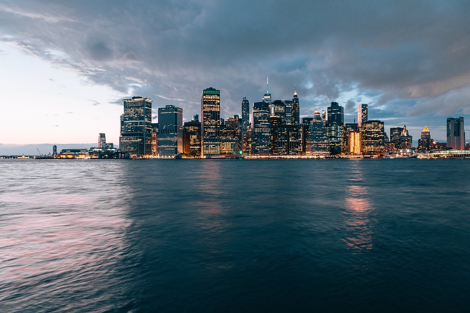 New York City Skyline From Water photo