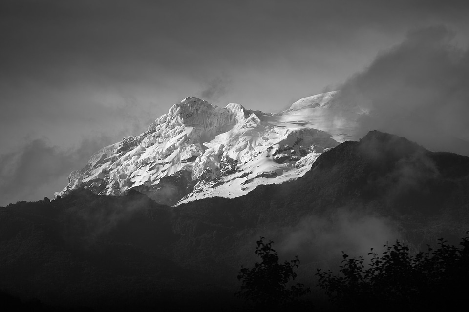 Snowcapped Mountain Peak