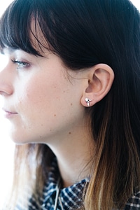 Guardian Angel Earring Closeup photo