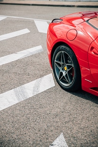 Tail Of Red Sports Car photo