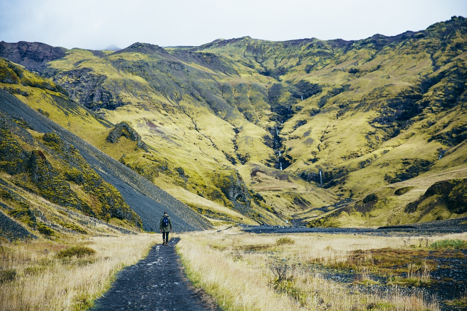 Hiking Green Fields & Hills photo