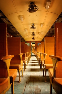 Wooden Vintage Train Car photo