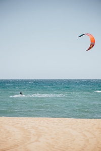 Kite Surfer In Action