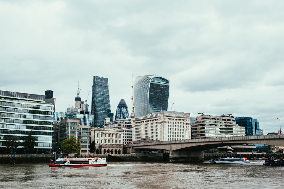 Thames River Passes London