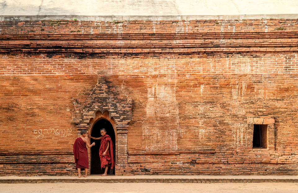 Monk Children Myanmar