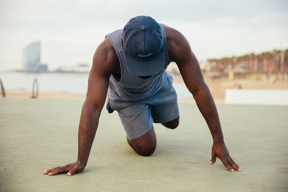 Man Stretching photo