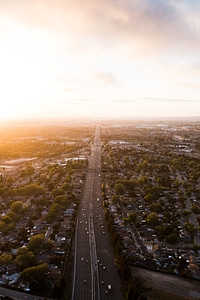 Sunset Over Highway Commute photo