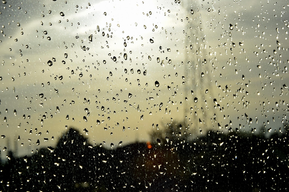 Rain On Glass Window Texture
