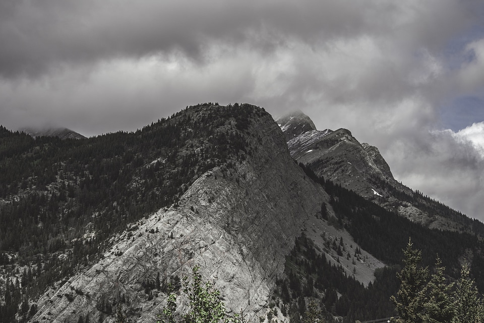 Mountains Forest And Clouds photo