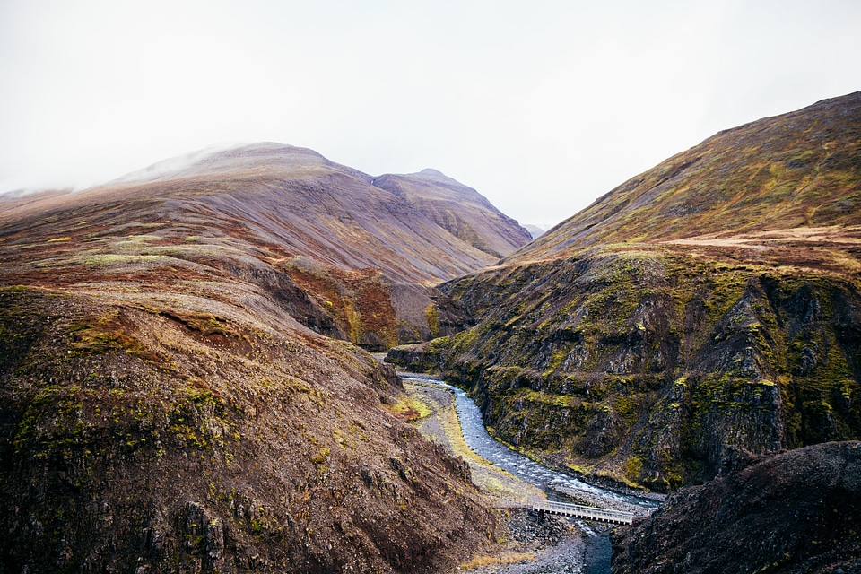 Stream Through Rocky Hillside photo