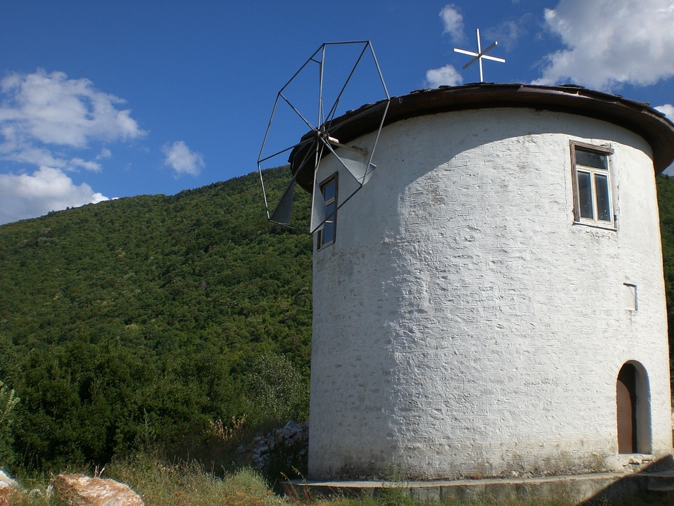 Windmills greece pinwheel