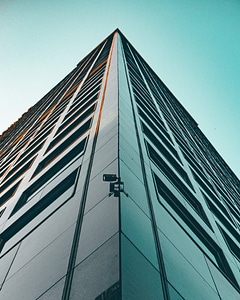 Looking Up At Modern Building photo