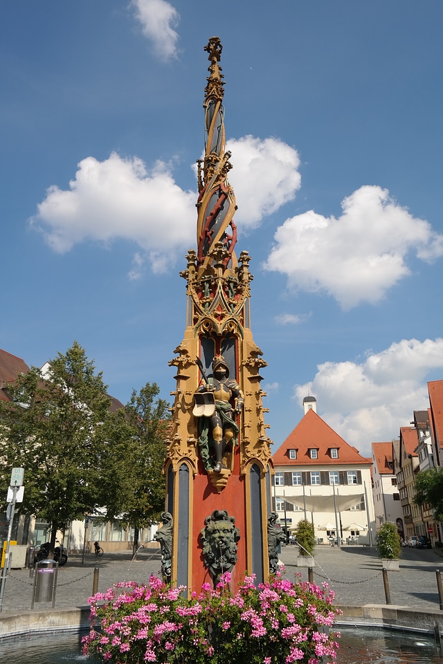 Ulm gargoyle water jet