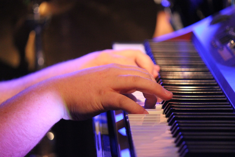 Man playing the piano