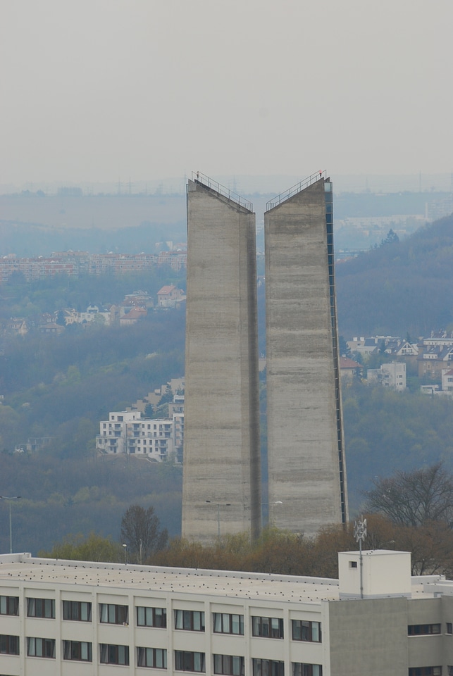 Ventilation tower for tunnel system in Strahov, Prague