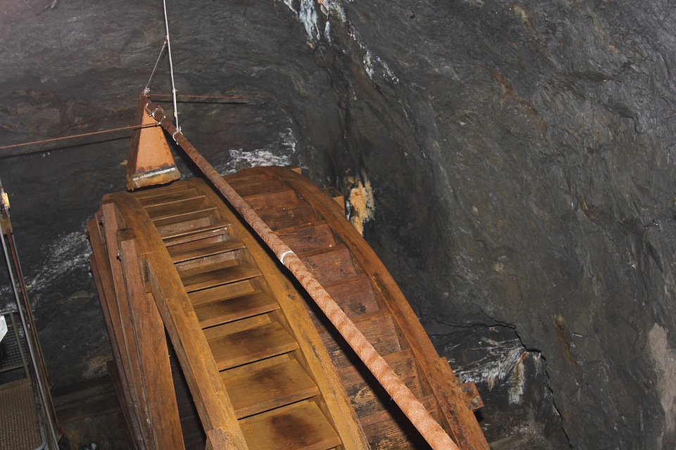 Old waterwheel in Rammelsberg mines