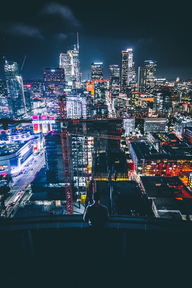 Cityscape of Los Angeles Downtown, California, USA