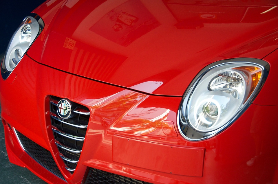 Auto red vehicle