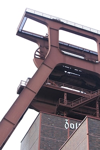 Huge headframe at Zeche Zollverein, Essen photo