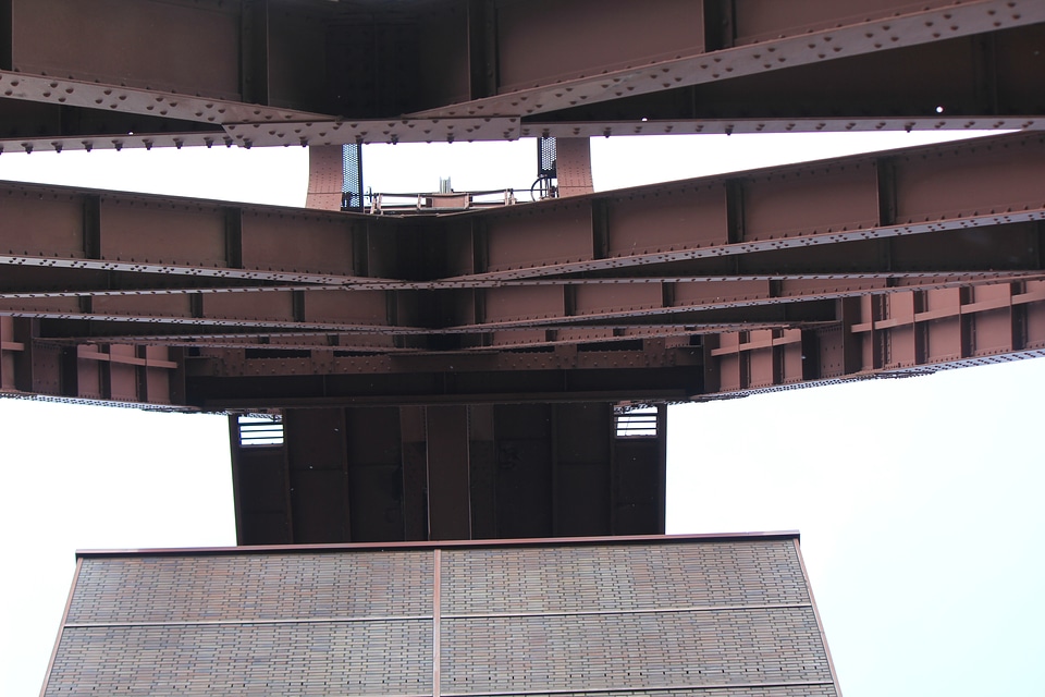 Heavy structural steelwork at Zeche Zollverein