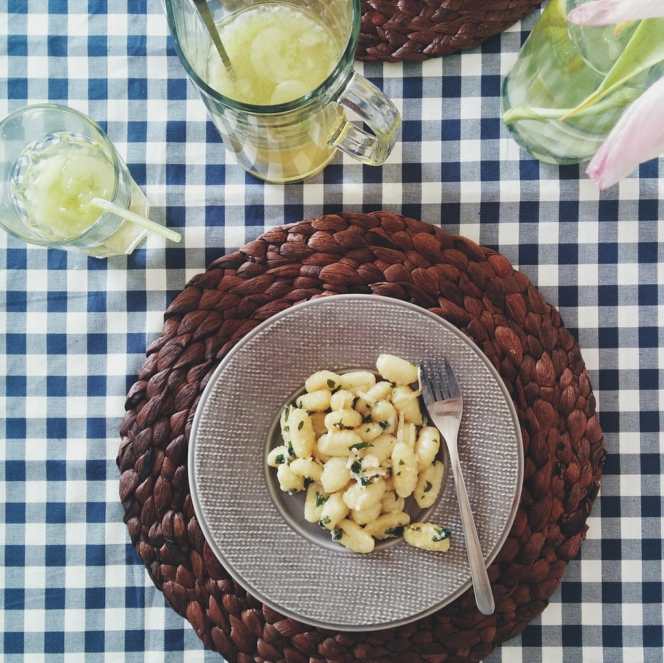 Gnocchi with butter and sage