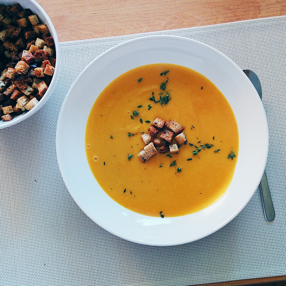 Hokkaido pumpkin soup