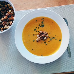 Hokkaido pumpkin soup